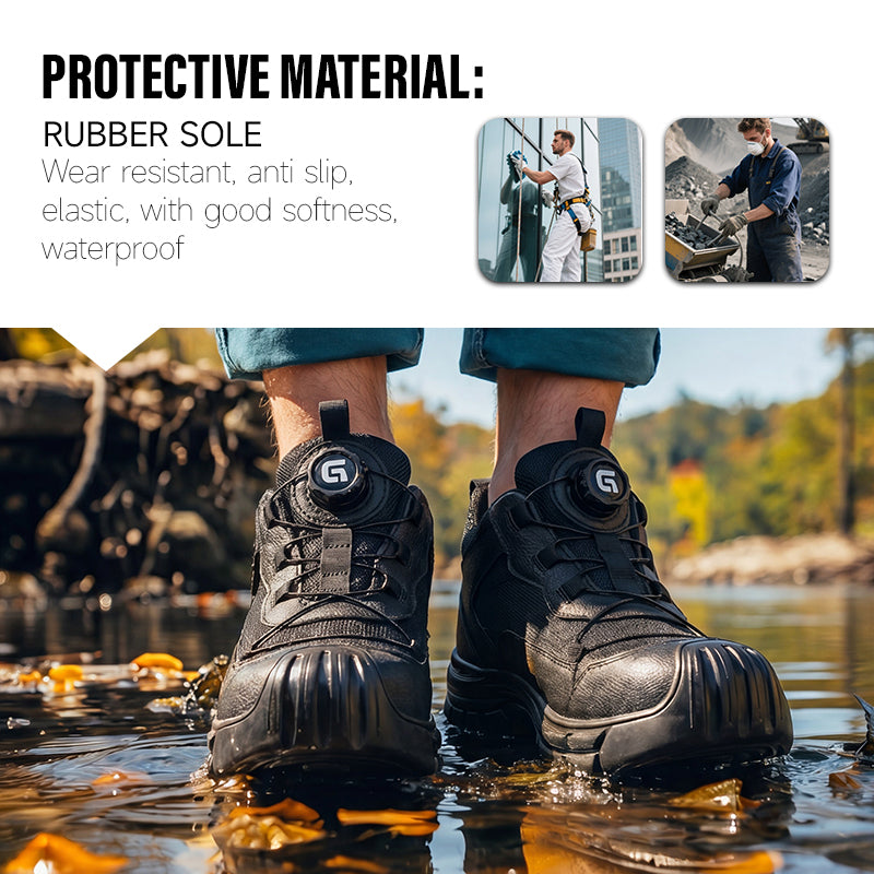 GUYISA 0216KV-2 Casual Safety Shoes | Euro Plastic Toe, Anti-smash, Anti-penetration, 10KV Insulation