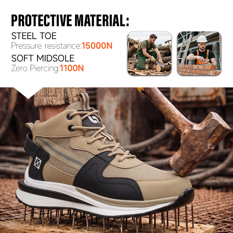 GUYISA New Arrival Mountaineering Breathable Safe Toe Sport Safety Shoes for Men Working Industrial Price Breathable Industrial Outdoor