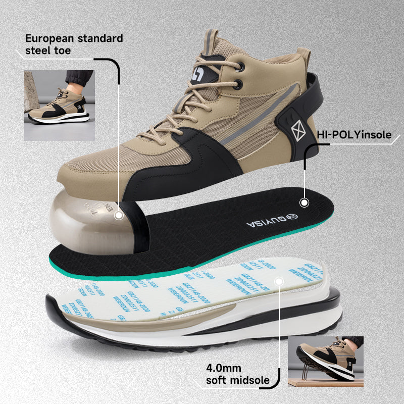 GUYISA New Arrival Mountaineering Breathable Safe Toe Sport Safety Shoes for Men Working Industrial Price Breathable Industrial Outdoor