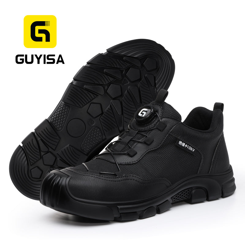 GUYISA 0216KV-2 Casual Safety Shoes | Euro Plastic Toe, Anti-smash, Anti-penetration, 10KV Insulation