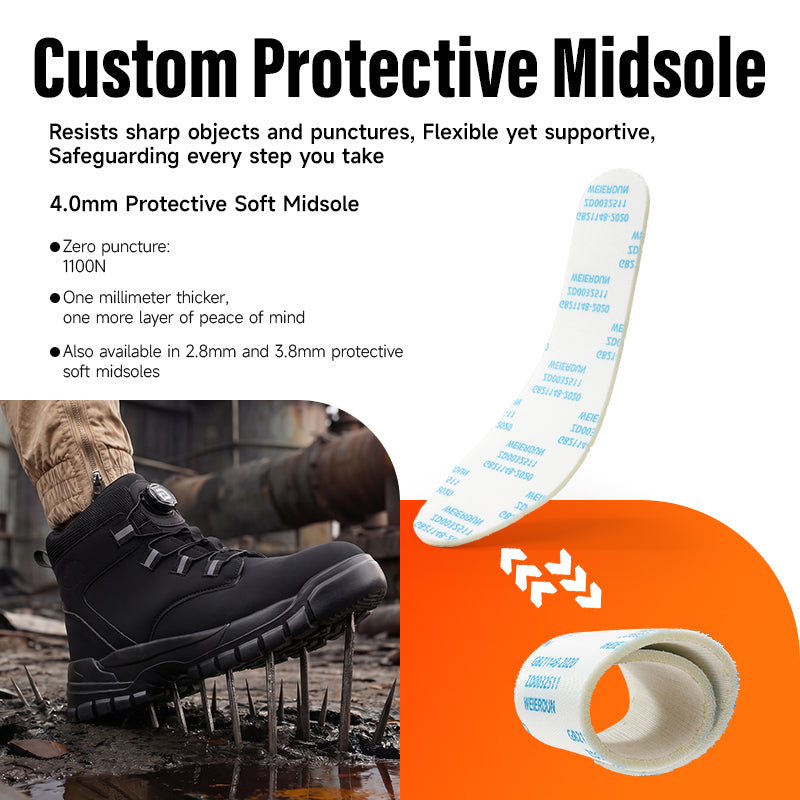 GUYISA Wholesale Customised Men's Safety Shoes Waterproof Wear-Resistant Steel Toe Puncture Resistant Safety Boot