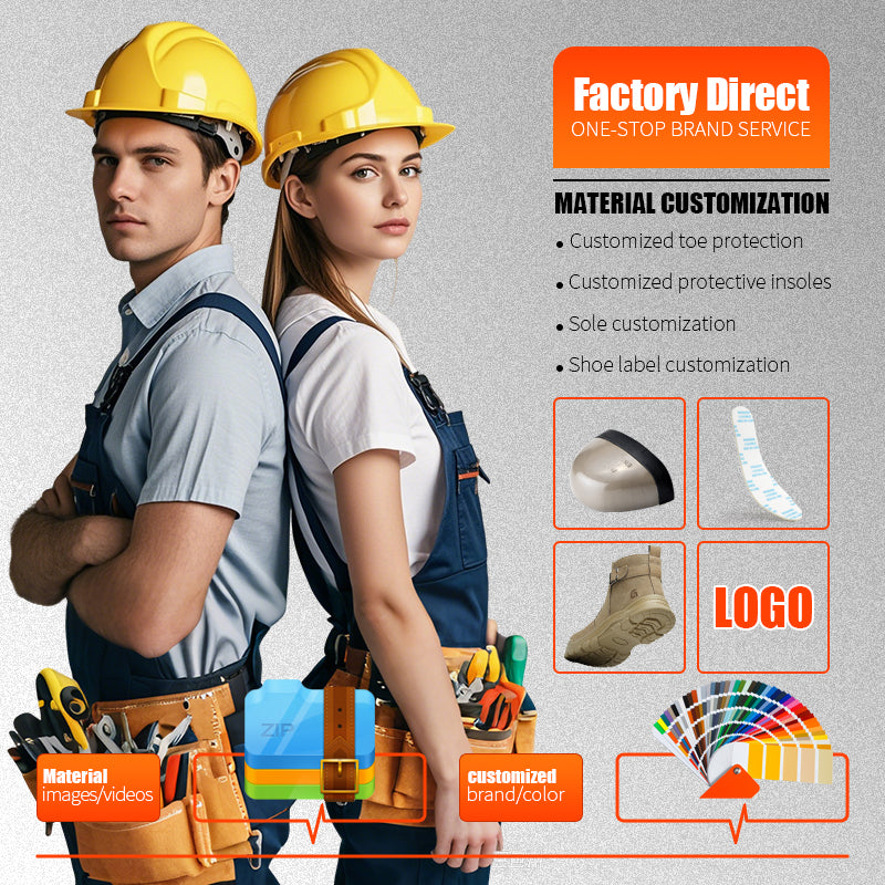 GUYISA 0282FS safety boot, Welder Series, Anti-smash & Anti-puncture EU Steel Toe, Solid Dual Density PU Outsole, Suede Leather, Khaki, Hi-Poly Insole, Fly Woven Mesh, New All Season Work Boot