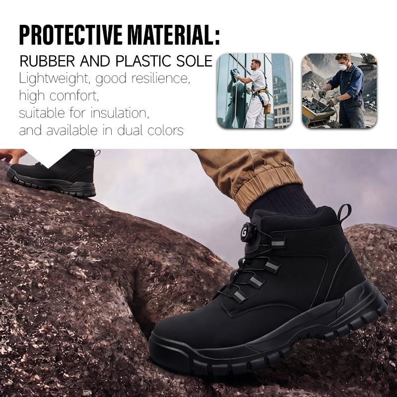 GUYISA Wholesale Customised Men's Safety Shoes Waterproof Wear-Resistant Steel Toe Puncture Resistant Safety Boot
