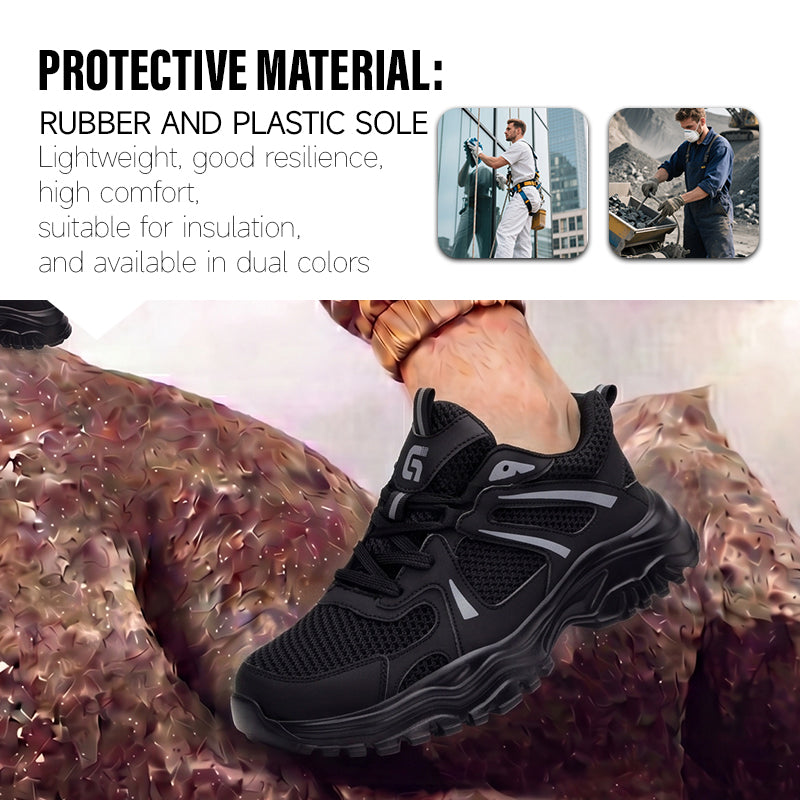 GUYISA 6079T Summer Low-top Safety Work Shoes | Steel Toe Anti-Smash, 4.0mm  Anti-Puncture