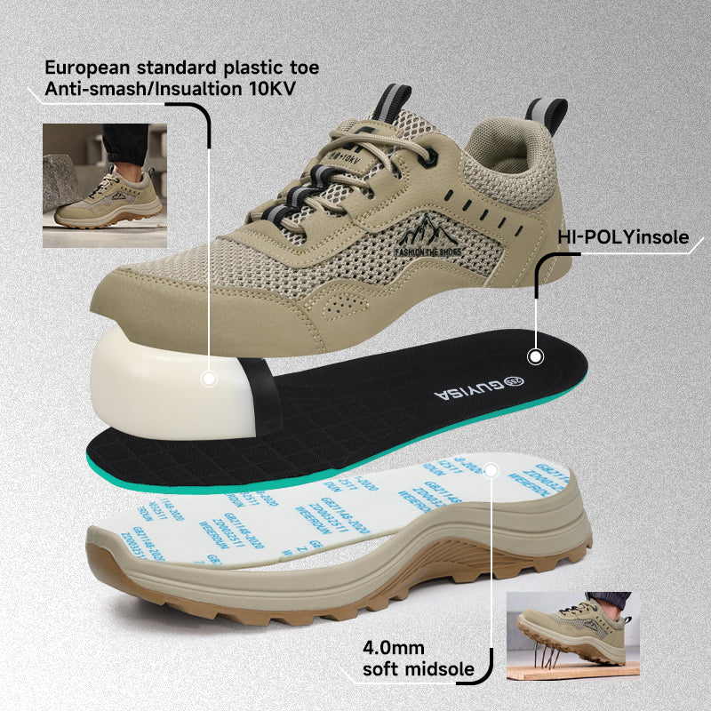 GUYISA 5039TSKV 10KV Insulated Safety Work Shoes | Anti-Smash & Anti-Puncture